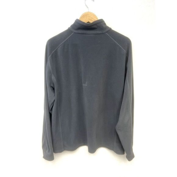 LL Bean Fleece Pullover Sweatshirt Mens Large Reg 1/4 Zip Gray OBVM2 Long Sleeve - Picture 5 of 6